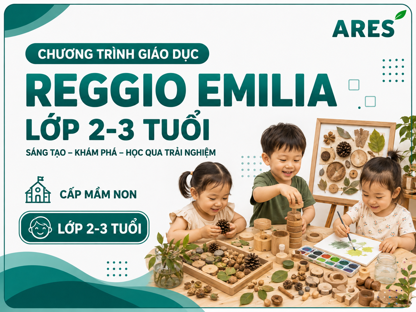 CHƯƠNG TRÌNH GIÁO DỤC REGGIO EMILIA CHO TRẺ 2 - 3 TUỔI