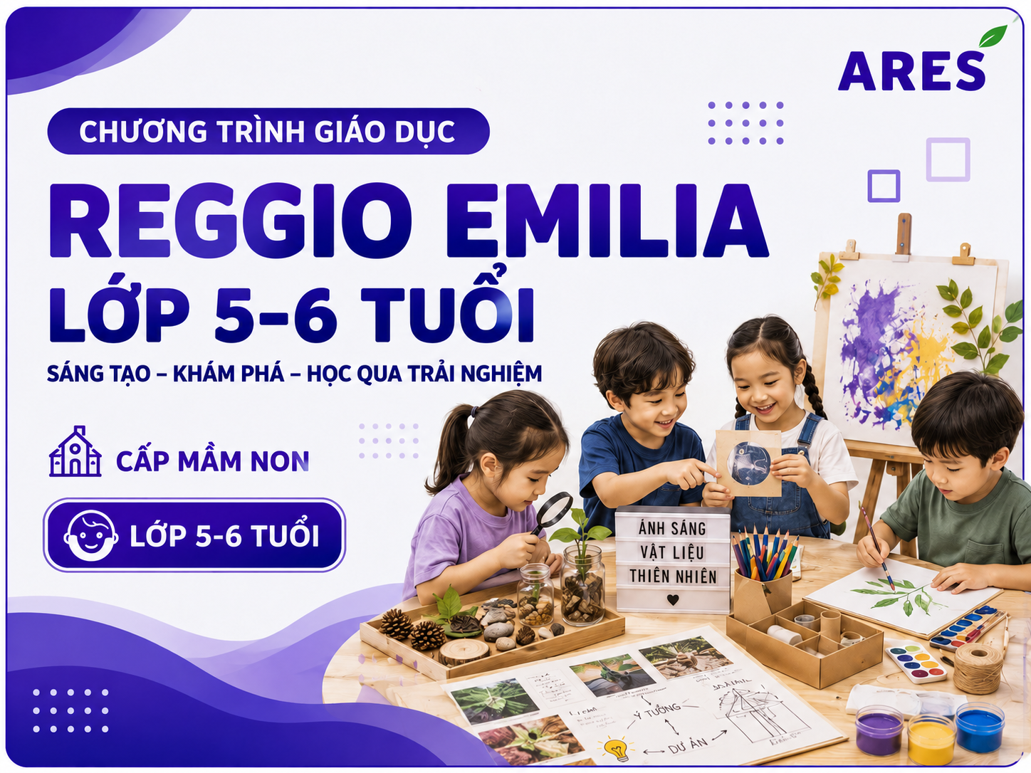CHƯƠNG TRÌNH GIÁO DỤC REGGIO EMILIA CHO TRẺ 5 - 6 TUỔI